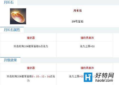 倩女幽魂2手遊月長石屬性圖鑒 月長石怎麼樣